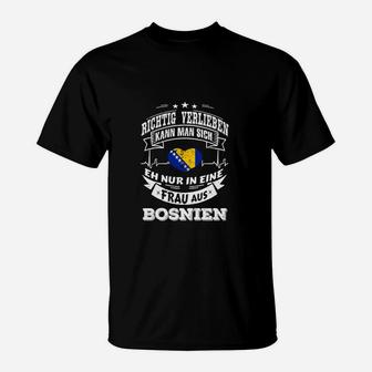Verlieben In Frau Aus Bosnien T-Shirt - Seseable