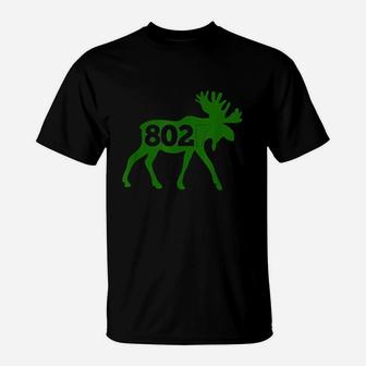 Vermont Moose 802 Vermont Green Mountain State T-Shirt - Seseable