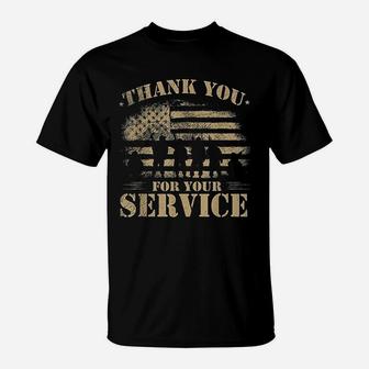 Veteran 365 Vintage Veteran Thank You For Your Service T-Shirt - Seseable