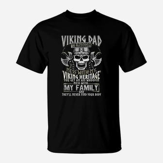 Viking Dad Viking Vahalla Odin Celtic Ferrir T-Shirt - Seseable