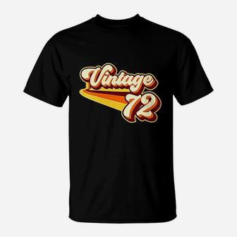 Vintage 1972 49th Birthday T-Shirt - Seseable