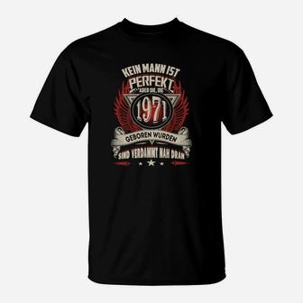 Vintage 1977 Geburtstags-T-Shirt, Männer von 1977 Nahe Perfektion - Seseable