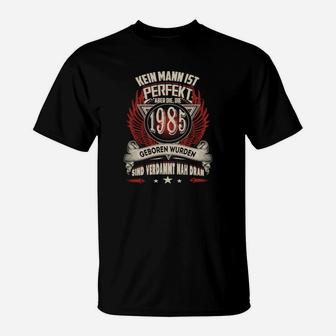 Vintage 1985 Perfektions-Jahrgang Herren T-Shirt, Retro Geschenkidee - Seseable