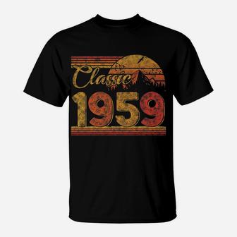 Vintage 60th Birthday Gift For Men Women Classic 1959 T-Shirt - Seseable