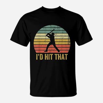 Vintage Baseball Player T-Shirt - Seseable