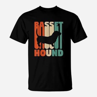 Vintage Basset Hound Basset Hound Gift Dog Lover Gift T-Shirt - Seseable