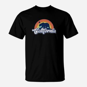 Vintage Beach Cali Pride Retro California Bear Gift T-Shirt - Seseable