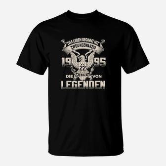 Vintage Geburtsjahr Legenden T-Shirt für 27. Geburtstag, Personalisierbar - Seseable