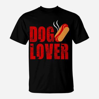 Vintage Graphic Hot Dog Lover Simple Art T-Shirt - Seseable