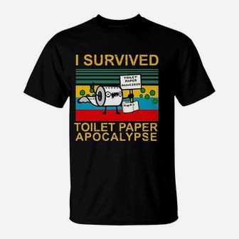 Vintage I Survived Toilet Paper T-Shirt - Seseable