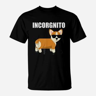 Vintage Incorgnito Funny Corgi Lover Gift T-Shirt - Seseable