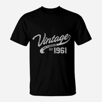 Vintage Made In 1961 60th Birthday Gift T-Shirt - Seseable