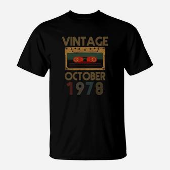 Vintage October 1978 T-Shirt | Seseable UK