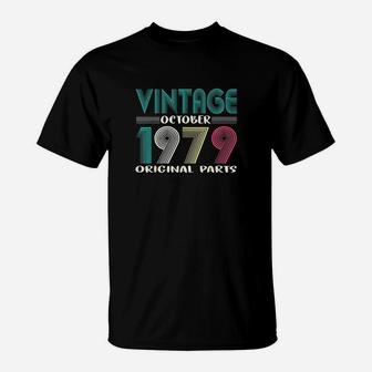 Vintage October Born In 1979 T-Shirt - Seseable
