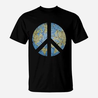 Vintage Peace On Earth World Peace T-Shirt - Seseable