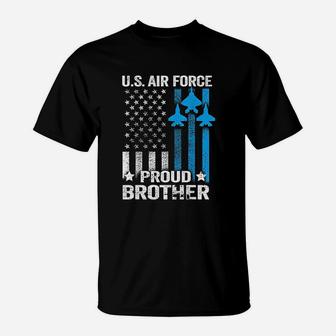 Vintage Proud Brother Us Air Force T-Shirt - Seseable