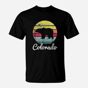 Vintage Retro Colorado Wildlife Bear Adventure T-Shirt - Seseable