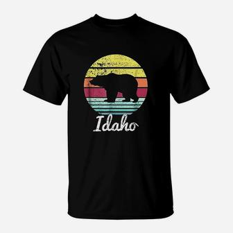 Vintage Retro Idaho Wildlife Bear Adventure T-Shirt - Seseable