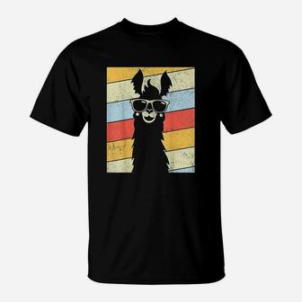 Vintage Retro Style Llama Alpaca 80's Llama Lovers T-Shirt | Seseable CA