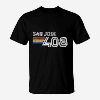 Vintage San Jose Proud 408 California State T-Shirt - Seseable