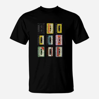 Vintage Set Of Cassettes Tape Classic Mixtapes 80s T-Shirt - Seseable