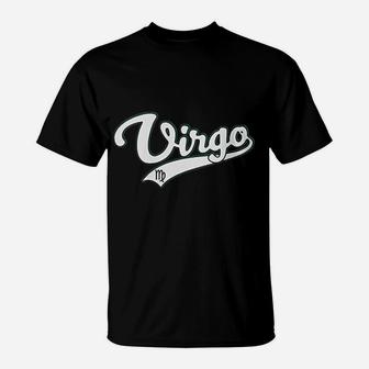Virgo September Birthday Astrology Vintage Baseball T-Shirt | Seseable CA