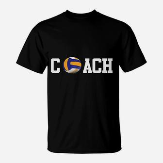 Volleyball Coach Volleyball Ball Sport Gift T-Shirt - Seseable