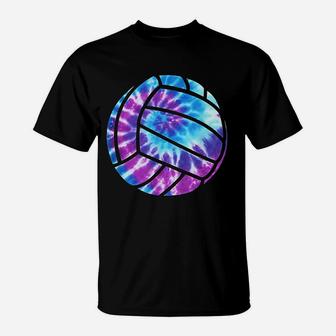 Volleyball Tie Dye Blue Purple Teenage Girls Perfect Gift T-Shirt - Seseable