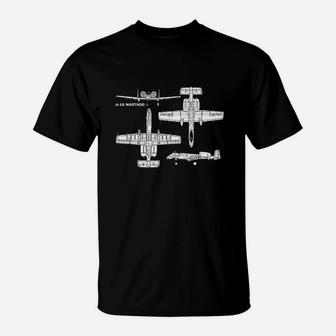 Warthog Military Aircraft T-Shirt - Seseable