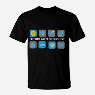 Weather Forecast Icons Future Meteorologist T-Shirt - Seseable