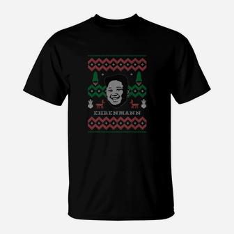 Weihnachtsstrickjacke Ehrenmann Ausgabe T-Shirt - Seseable