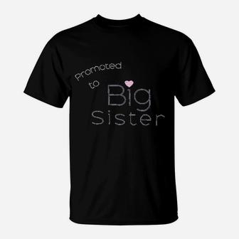 Wild And Happy Promoted To Big Sister T-Shirt - Seseable