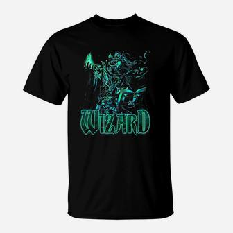 Wizard Fantasy Roleplaying Dungeons Rpg Gamers Graphic Art T-Shirt - Seseable