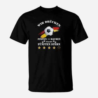 Wm 2018 Pfoten Und Daumen T-Shirt - Seseable