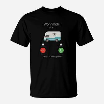 Wohnmobil Ruft An Männer T-Shirt, Lustiges Camping Outfit - Seseable