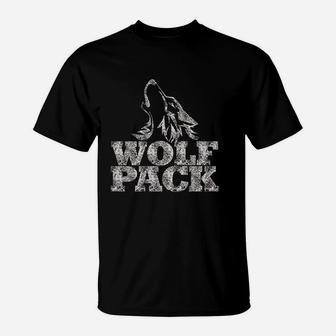 Wolf Pack Vintage Funny T-Shirt - Seseable