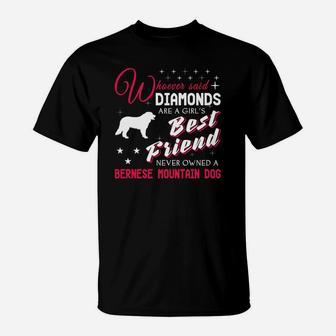 Womens Bernese Mountain Dog Funny For Dog Lovers T-Shirt - Seseable