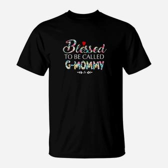 Womens Blessed To Be Called Gmommy Gift for mom T-Shirt