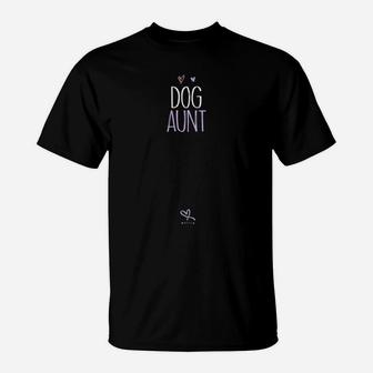 Womens Funny Dog Aunt Dog Owners Auntie T-Shirt - Seseable