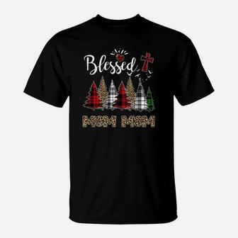 Xmas Blessed Mom Meaningful Gifts For Mom T-Shirt | Seseable UK