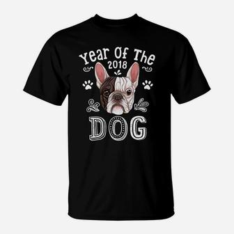 Year Of The Dog Chinese New Year 2018 French Bulldog T-Shirt - Seseable