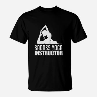 Yoga Instructor Female Teacher Workout Class Gift T-Shirt - Seseable