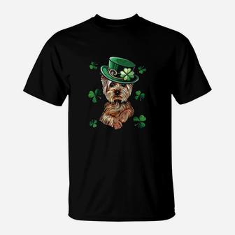 Yorkshire Terrier Stpatricks Day Dog Shamrock T-Shirt - Seseable
