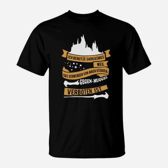 Zauberer-Themen T-Shirt Sarkasmus & Avada Kedavra Spruch - Seseable