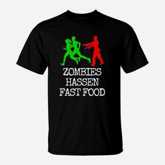 Zombies Hassen Fast Food Sonderedition T-Shirt - Seseable