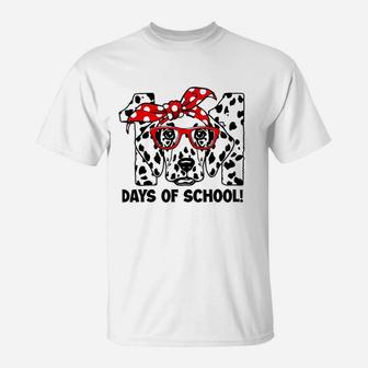 101 Days Of School Dalmatian Dog Teacher 100th Day Of School T-Shirt - Seseable