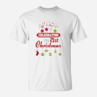 21st Birthday Gifts For Men Women Kids. Christmas Costume. T-Shirt - Seseable