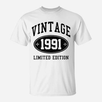 30th Birthday Gift 30 Years Vintage 1991 T-Shirt - Seseable