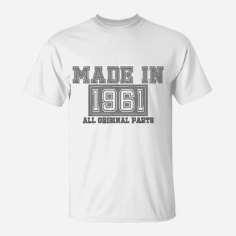 60th Birthday Gift Funny Vintage 1961 T-Shirt - Seseable