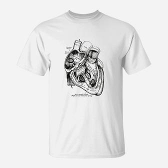 Anatomical Heart Medical Anatomy Vintage T-Shirt - Seseable